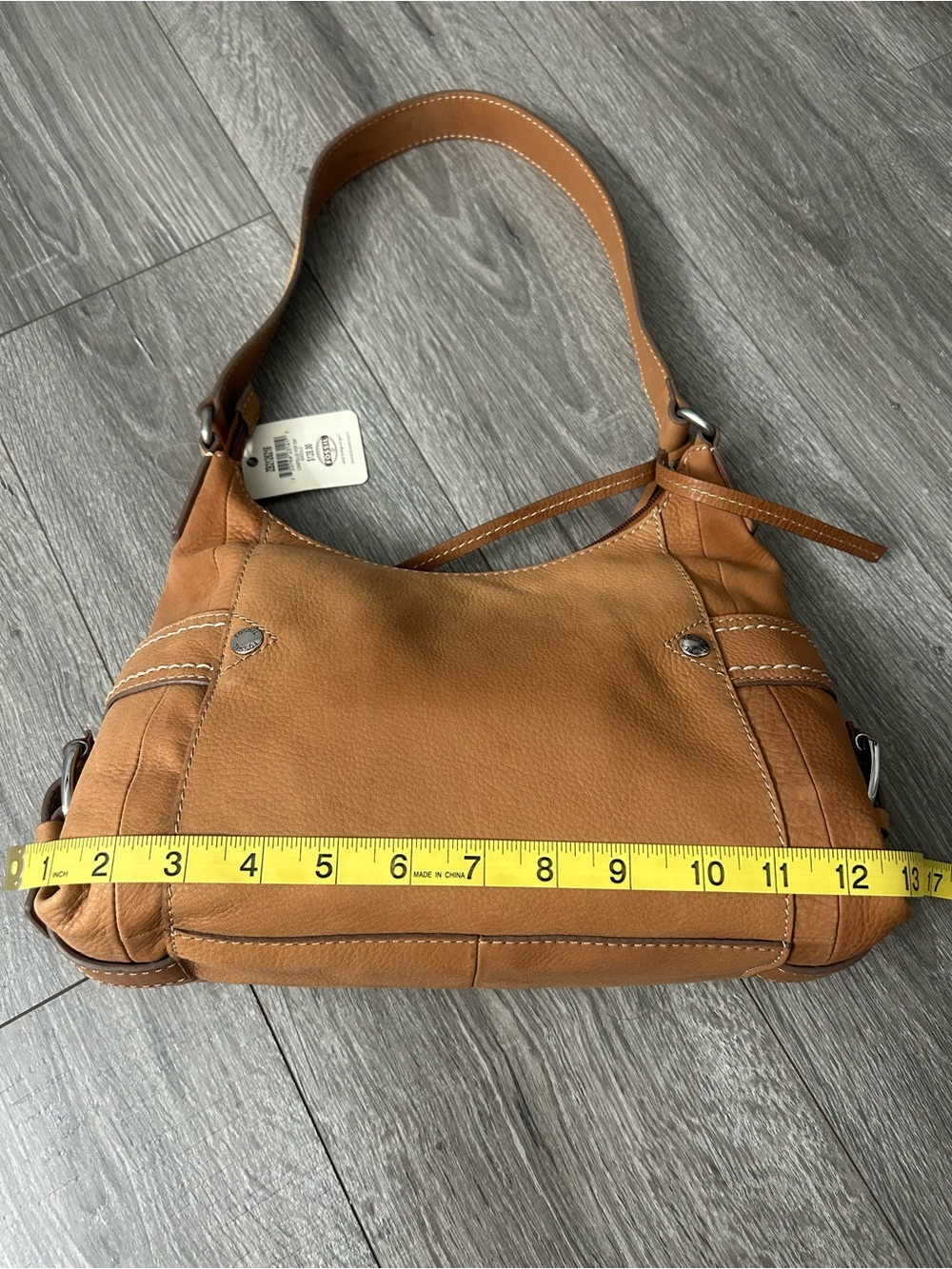 Fossil Tan Leather Shoulder Bag - Picture 8 of 11